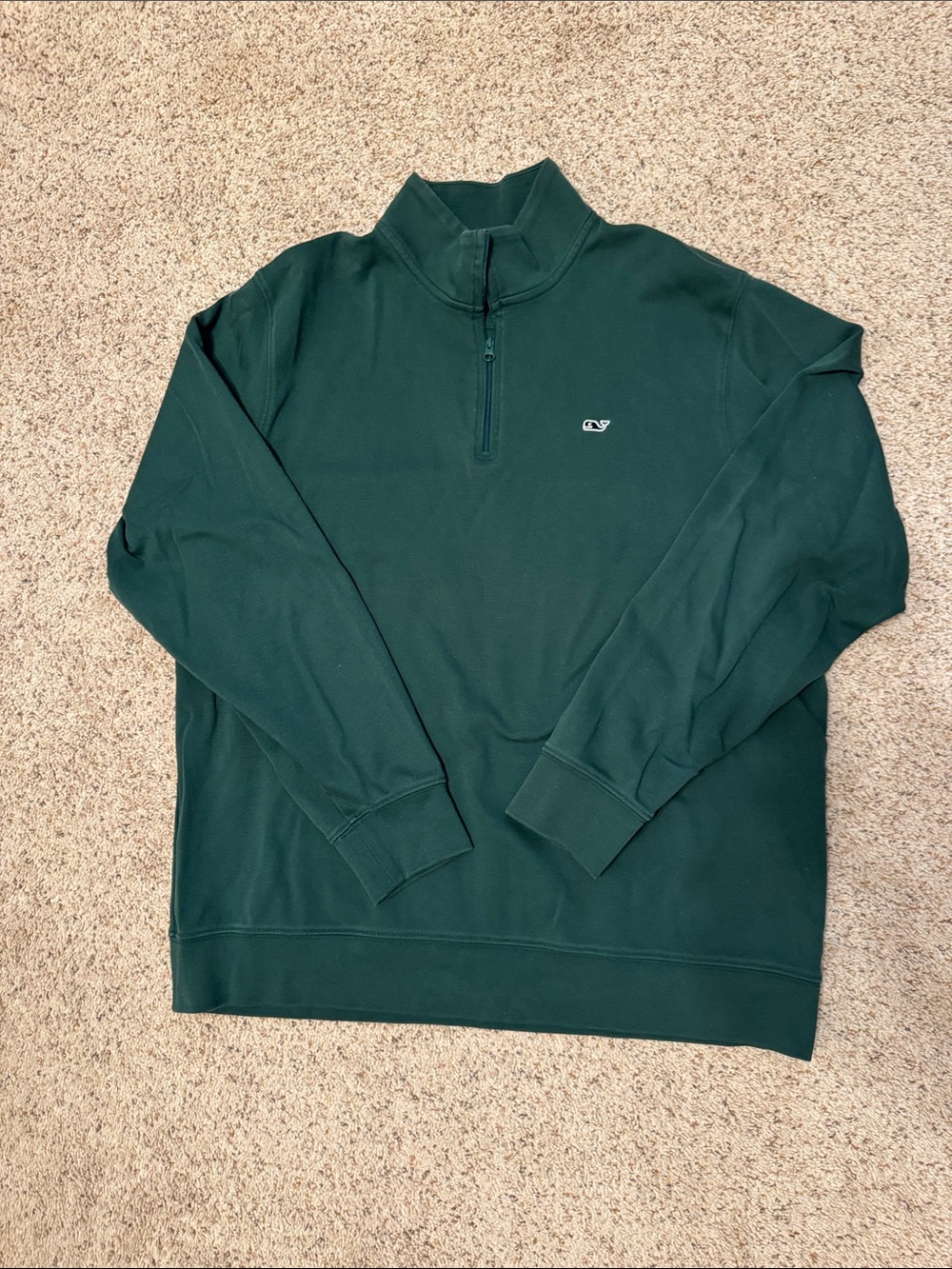 Vineyard Vines Men's Forest Green Half-Zip Pullover